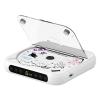 CD Player Portable with Dual Stereo Speakers, Rechargeable Portable CD Player with Bluetooth for Home with Headphones, White view 1