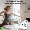 CD Player Portable with Dual Stereo Speakers, Rechargeable Portable CD Player with Bluetooth for Home with Headphones, White view 2