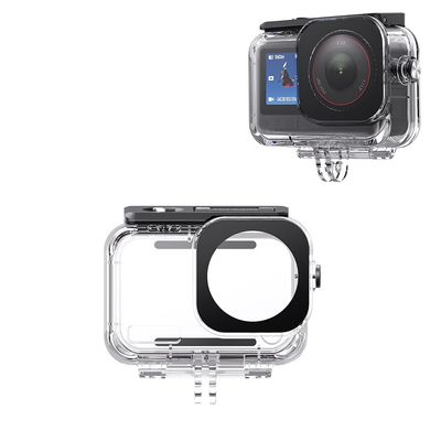 45M Camera Protective Shell for DJI Osmo Action 6 Waterproof PC Sports Camera Cover Transparent Tempered Glass for DJI Osmo Action 6