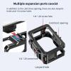Camera Cage Compatible with AKASO Brave8 - Aluminum Alloy Shockproof Case, Quick Install/Remove with Cold Shoe & 1/4" Mounts view 3