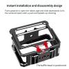 Camera Cage Compatible with AKASO Brave8 - Aluminum Alloy Shockproof Case, Quick Install/Remove with Cold Shoe & 1/4" Mounts view 4