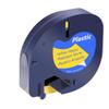 12mm Tape Compatible with Plastic Tape Label 91330 91331 LT-100T LT-100H Labeling Machine(Yellow-Plastic) view 1