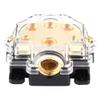 5 Way Holder Power Distributor Block, Vehicle Audio Block, Zinc Alloy Preventive Holder with 10GA Inlet and 22GA4GA28GA Outlets for Car Stereo System view 1