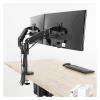ADBWEKKF Black Dual 17" to 32" Heavy Duty Computer Monitor Pneumatic Arm Desk Stand - view 3