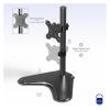 ADBWEKKF Black Single LCD Monitor Adjustable Desk Stand, Fits 1 Screen - view 2