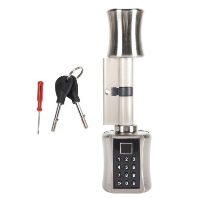 Smart Cylinder Lock with Fingerprint Scanner, Aluminium Alloy, 70mm / 2.75in - Quick Unlock in 0.5 Seconds, Low Power Consumption, Secure for Wooden and Iron Doors (70 mm/a.h.h)