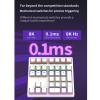 Dpofirs Mechanical Number Pad with RGB Backlit, 34 Keys Wired USB Keypad, Rechargeable Ergonomic Numeric Keypad for Laptop PC (White) view 4