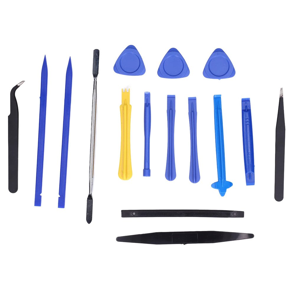 Electronics Repair Tool Set, PVC and Metal Construction with 16 Piece Configuration, Device Disassembly Kit for Mobile Phone, Tablet and Laptop Maintenance