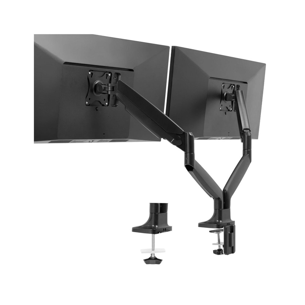 ADBWEKKF Dual Extra Wide 40" Monitor Desk Stand with Pneumatic Spring Arms -