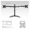 ADBWEKKF Freestanding Dual Monitor Desk Stand for Ultra-Wide Computer Screens up to 38 Inches view 2