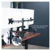 ADBWEKKF Freestanding Dual Monitor Desk Stand for Ultra-Wide Computer Screens up to 38 Inches view 4