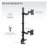 ADBWEKKF Extra wide double stand, high stand, can hold up to 43 inches computer screen view 2