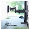 ADBWEKKF Extra wide double stand, high stand, can hold up to 43 inches computer screen view 4