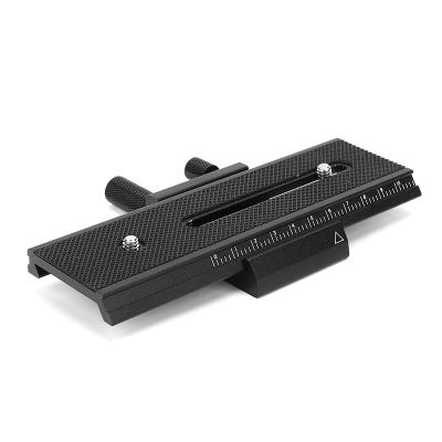 2 Way Macro Focusing Rail Slider, Camera Slider for Close up, Precision Scale with Smooth Rack and Pinion Movement, Universal 1/4" Mounting Screw Compatible with
