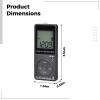 yeeplant Digital Portable Am Fm Radio Rechargeable, Small LCD Display Fm Stereo Receiver for Sports and Meetings, with Lanyard Earphones USB Cable Included view 2