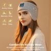 Bluetooth Headband Headphones Double-Layer Ear Warmer for Men Women Winter Cold Weather Wireless Music Fleece Lined Ear Muffs Outdoor Sports Running Cycling (Gray) view 3