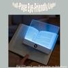 WUBIGOM Smart Reading Light, LED Panel Reading Light Flat Book in Bed at Night, Rechargeable Book Lights Page Illuminator with Brightness Adjustment, Books Lights for Read in Bed (Pink) view 3