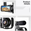 yeeplant Digital Camera Recorder 56Mp 4K Video Camera Camcorder Microphone 128G Card Handheld Stabilizer Lens Hood 18X Zoom Ir Night Vision Tripod 3 Touch Screen 2 Batteries view 3