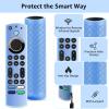 (2 Pack) ONEBOM Silicone TV Remote Cover, (6.2 Inch*1.5 Inch) Glow in The Dark, Anti Slip Silicone Protective Case with Lanyard(Glow Blue&Glow Yellow) view 2