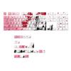 136PCS Keycaps Side Print Girl Theme Keycap Set with Backlit for Gaming Mechanical Keyboards Office Work view 1