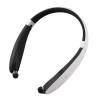 Aumotop Foldable Neck Hanging Headset for Pure Sound in Noisy Environment, for Music LoversBlack (Black White) view 3