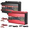 1500 Watt Power Inverter with LED Display,Dual AC Outlets,USB Port, 12V DC to 110V AC Converter Car Power Inverter for Vehicles, Car, RV, Truck, Off Grid Solar System, Outdoor Camping (Red and Black) view 1