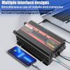 1500 Watt Power Inverter with LED Display,Dual AC Outlets,USB Port, 12V DC to 110V AC Converter Car Power Inverter for Vehicles, Car, RV, Truck, Off Grid Solar System, Outdoor Camping (Red and Black) view 4