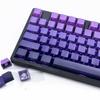 134Pcs Purplee Gradients Keycaps Original Height Side Print Backlit Dye-Sub Keycap for 60 view 4