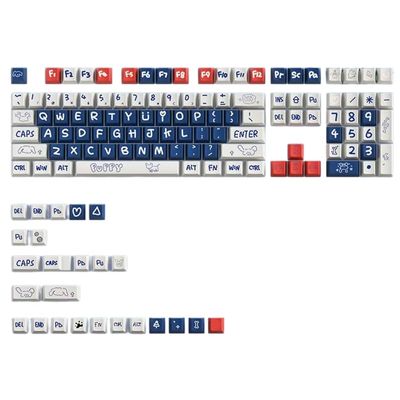 133 Key PBT Keycap Original Profile Key Complete Set of Puppy Dye Sublimation for Mechanical Keyboards