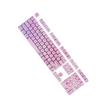 127pcs Vibranted OQO Pink Flower Keycaps for Mechanical Keyboards Comfort Typing view 1