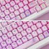 127pcs Vibranted OQO Pink Flower Keycaps for Mechanical Keyboards Comfort Typing view 4
