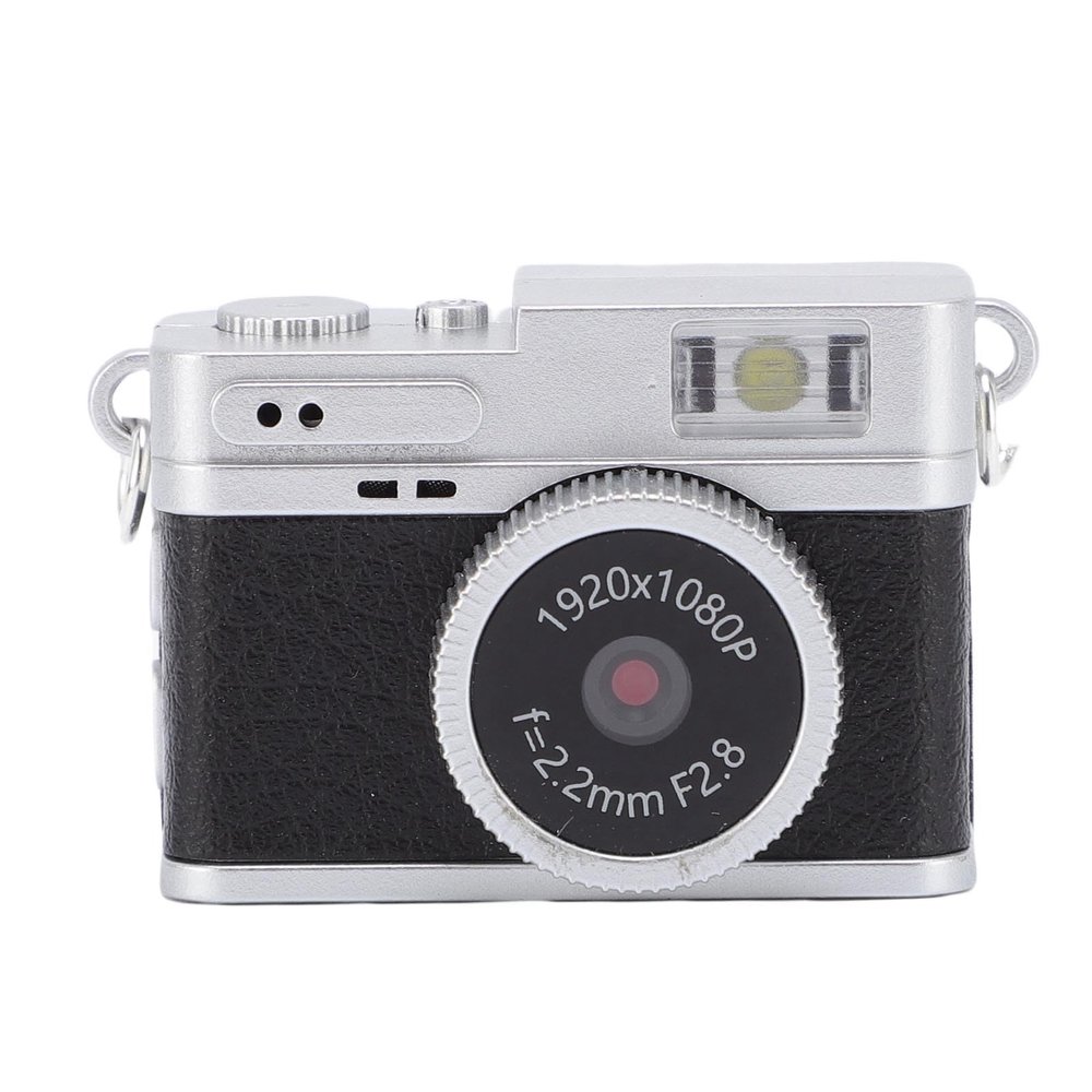 Aumotop Retro Keychain Camcorder Compact Easy Transfer 1080P Portable Camera for Everyday Use (Black)