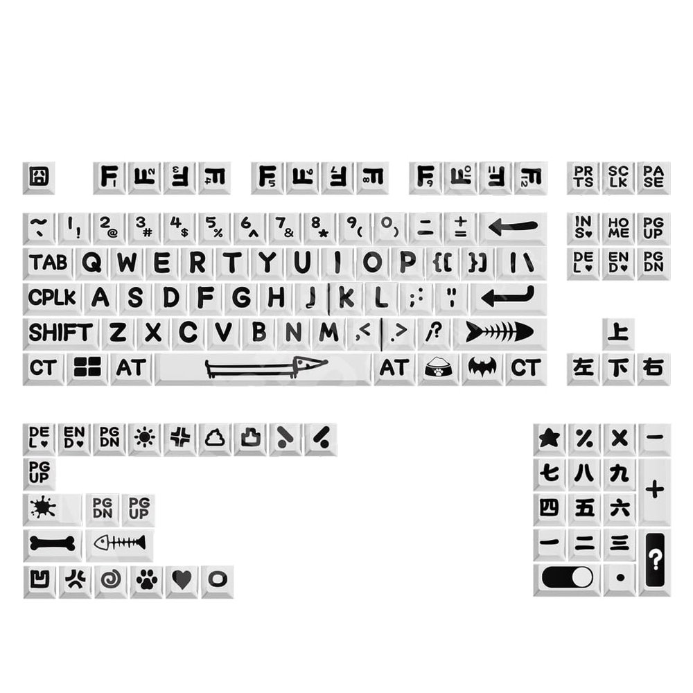 126PCS Keycaps Offering Comfort Durability for Mechanical Keyboard Extended Use