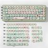 1Set PBT Keycaps, MOA Profile Milk Green Pig Cartoon Keycaps Dye Sublimation for Mechanical Keyboards view 1