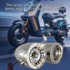 SPONGL Motorcycle Sound Systems with USB Charging Port Waterproof Speakers for Bike Electric Vehicle Easy Installation view 2