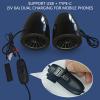 SPONGL Motorcycle Sound Systems with USB Charging Port Waterproof Speakers for Bike Electric Vehicle Easy Installation view 3