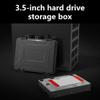 3.5inch External Hard Drives Case Water Shockproof Storage Bag With Stackable For Easy Organization view 3