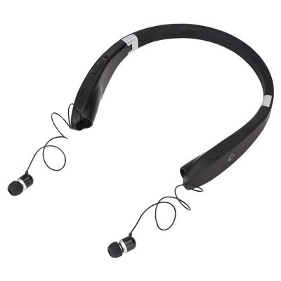Aumotop Foldable Neck Hanging Headset for Pure Sound in Noisy Environment, for Music LoversBlack (Black)