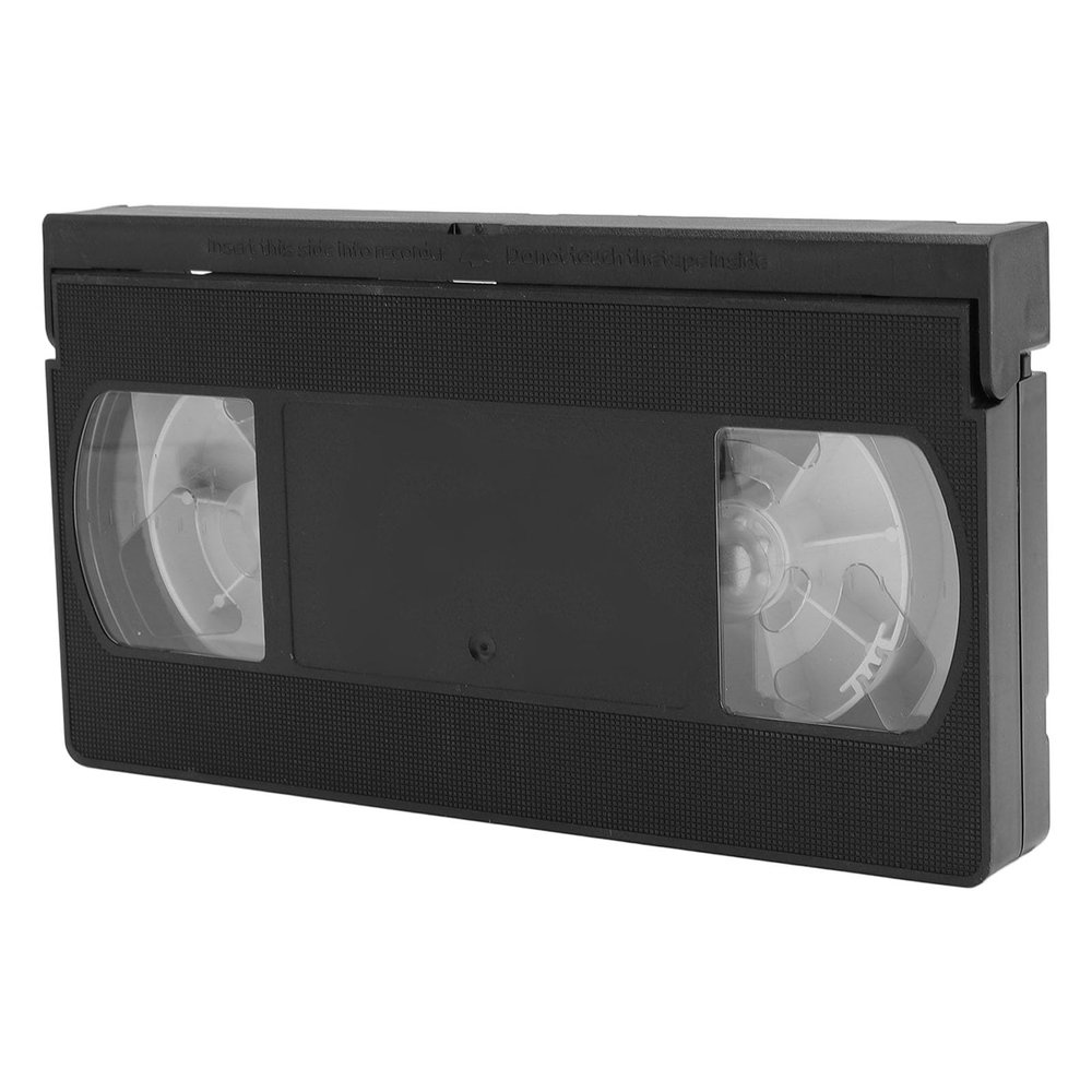 Aumotop VCR VHS Head Cleaner Efficient Reusable Video Player Head Cleaning Tool Dry Technology for VCR VHS Player Maintenance Black ABS Material