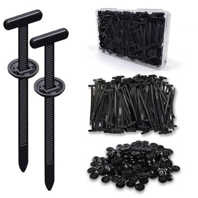 100PCS Nylon Universal Cable Tie Buckle by Fixion Tools, Heavy Duty Car Zip Ties Holder, Self-Locking Cable Tie Buckle, Automotive Retainer Clips for Trim Bumper Door Panel Repair