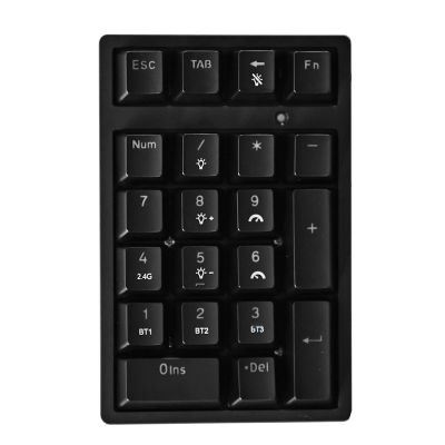 Number Keypad,USB Mechanical Compact Keyboard - 21 Keys Wireless Numeric Keypad,for Desktop Notebook Computer Laptop Game