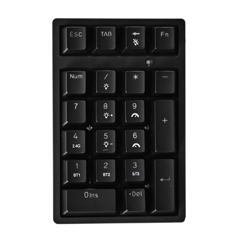 Number Keypad,USB Mechanical Compact Keyboard - 21 Keys Wireless Numeric Keypad,for Desktop Notebook Computer Laptop Game