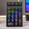Number Keypad,USB Mechanical Compact Keyboard - 21 Keys Wireless Numeric Keypad,for Desktop Notebook Computer Laptop Game view 3