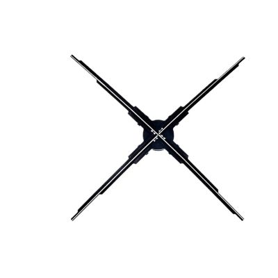 65CM 4 Blades Advertising Display Holographic LED Fan Billboard 3D Hologram Pictures Video Technology Projector High Brightness(640LED)