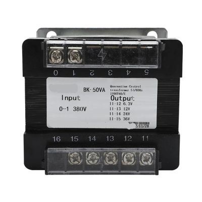 BK-50VA 50W All Copper BK Type Control Power Transformer 220V/380V 110V Input 220V 36V 24V 18V 15V 12V 6.3V Output 1Pcs(230V,230V)
