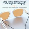 Volcano King Coffee AI Smart Glasses with ChatGPT & DeepSeek - Bluetooth Wireless Stereo for Real-Time Translation, Calls, Music | Hands-Free AI Assistant for Men, Women and Students(Amber) view 3