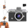 2026 New Mini Digital Camera with 1.47 in LCD Screen 1080P, Mini Keychain Retro Camera with 64GB Card - Flip Screen, Built-in Flash, Strap and Keychain - Ideal for Travel, Study, and Concerts (Black) view 1
