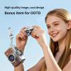 2026 New Mini Digital Camera with 1.47 in LCD Screen 1080P, Mini Keychain Retro Camera with 64GB Card - Flip Screen, Built-in Flash, Strap and Keychain - Ideal for Travel, Study, and Concerts (White) view 4