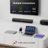 Saiyin Sound Bar for Smart TV,Balanced Sound,Soundbar with Bluetooth/TV-ARC/Optical/AUX Connect, Surround Sound for Home Theater Audio TV/PC/Gaming/Projectors,Wall Mountable view 2