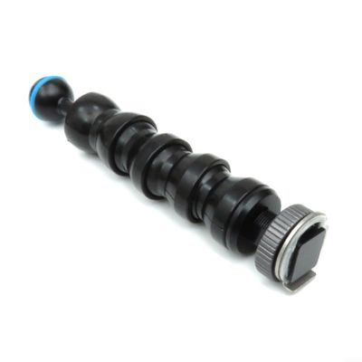 Emiif Flexible Light Arm 4/6/8/10 Joint Underwater Camera Mount with Ball Head and Hot Shoe(4 Joints)